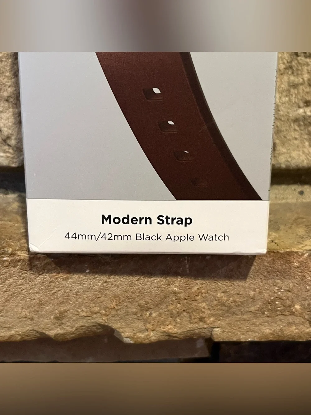 NOMAD Modern Strap Horween Leather for Apple Watch - Rustic Brown (44mm/42mm)